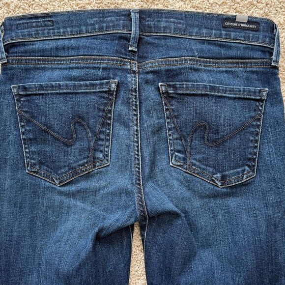 CITIZENS OF HUMANITY Avedon Skinny Jeans Mid Rise Spectrum Wash Blue Size 28 - Picture 5 of 11